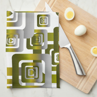 Activate My Heart Pattern Silver キッチンタオル