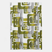 Activate My Heart Pattern Silver キッチンタオル (縦)