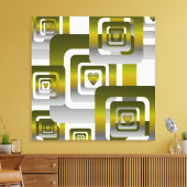 Activate My Heart Pattern Silver キャンバスプリント (インサイチュ (リビング))