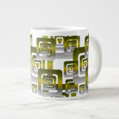 Activate My Heart Pattern Silver ジャンボコーヒーマグカップ (正面右)
