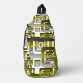 Activate My Heart Pattern Silver スリングバッグ (正面)