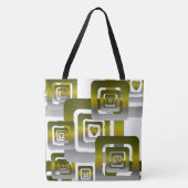 Activate My Heart Pattern Silver トートバッグ (正面)