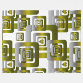 Activate My Heart Pattern Silver フリースブランケット (正面(横))