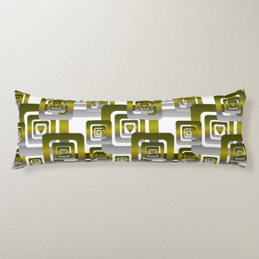 Activate My Heart Pattern Silver ボディピロー (正面)