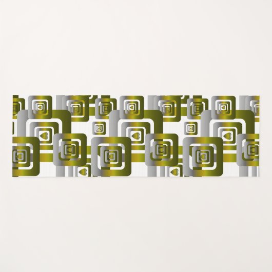 Activate My Heart Pattern Silver ヨガマット (正面(横))