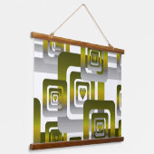 Activate My Heart Pattern Silver 吊り下げ型タペストリー (傾斜あり)