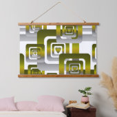 Activate My Heart Pattern Silver 吊り下げ型タペストリー (寝室)