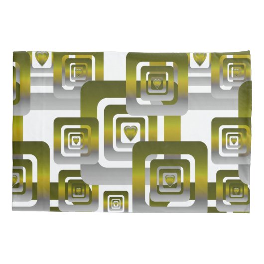 Activate My Heart Pattern Silver 枕カバー (裏面)