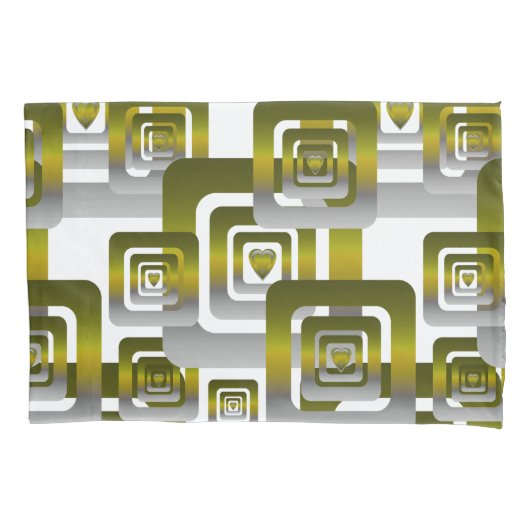 Activate My Heart Pattern Silver 枕カバー (正面)