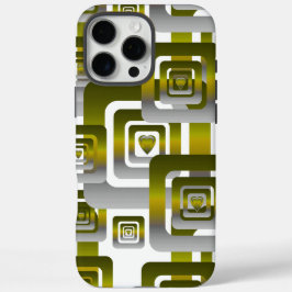 Activate My Heart Pattern Silver iPhone 16 Pro Maxケース