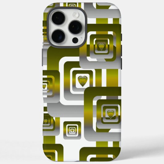 Activate My Heart Pattern Silver Case-Mate iPhoneケース (裏面)