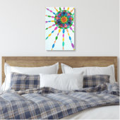 Activating Joy Healing Mandala Canvas Artプリント キャンバスプリント (インサイチュ (寝室))