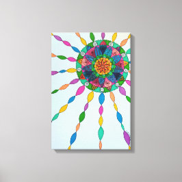 Activating Joy Healing Mandala Canvas Artプリント キャンバスプリント