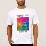 Activewear Sport-Tek Mensモダンカスタムテンプレート Tシャツ<br><div class="desc">画像文字をここに追加テンプレートメンズスポーツ – テック競合他社ActivewearグレーTシャツ。</div>