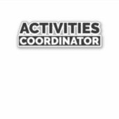 Activities coordinator シール (正面)