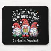 Activities Istant Gnome Everything Is Fine Christm マウスパッド (正面)