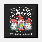 Activities Istant Gnome Everything Is Fine Christm マグネット (正面)
