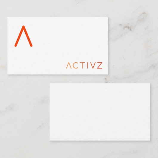 ACTIVZ名刺 名刺 (正面/裏面)