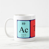 Acton定期テーブル名mag コーヒーマグカップ (左)