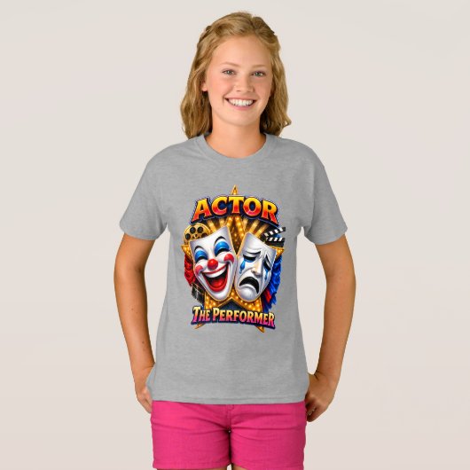 Actor - パフォーマーガールのTシャツ Tシャツ (正面フル)