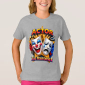 Actor - パフォーマーガールのTシャツ Tシャツ (正面)