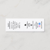 Actor Headshot Comp Card Casting Photo Card スキニー名刺 (正面)