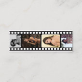 Actor Headshot Comp Card Casting Photo Card スキニー名刺 (裏面)