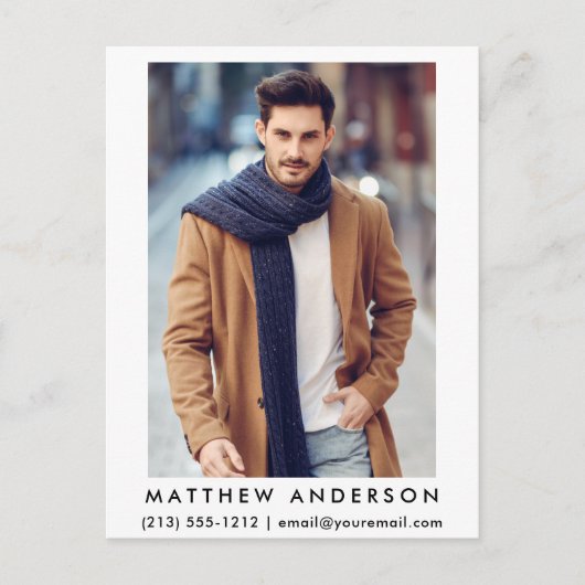 Actor Modelフォトポストカード – Wht ポストカード (正面)