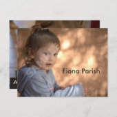 Actor Modelヘッドショットキッズカード(両面) ポストカード (正面/裏面)