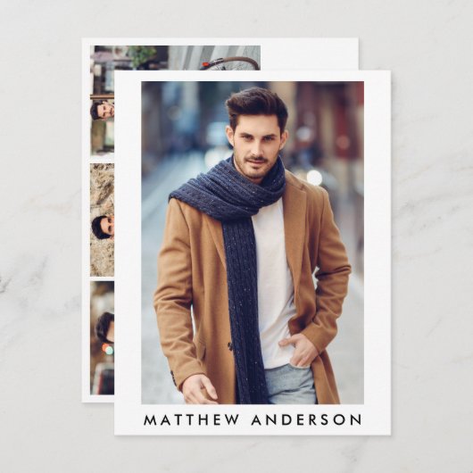 Actor Model 4 Photo Comp Card – ポストカードサイズWt ポストカード (正面/裏面)