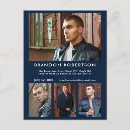 Actor Model 4 Photo Comp/Zedテンプレートプロモーション ポストカード