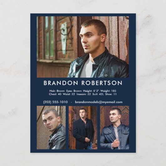 Actor Model 4 Photo Comp/Zedテンプレートプロモーション ポストカード (正面)