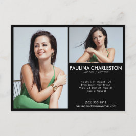 Actor Model Comp/Zed Card 2 Photo Promotion ポストカード