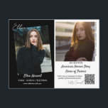 Actor Model Composite 3 Photo Promo Card Postcard ポストカード<br><div class="desc">Showcase your acting and modeling photos, and latest roles or upcoming performances, with these postcard sized promo cards for actors and models. Upload your photos - one on the front and two on the back, and customize the text for a complete promotional package. Enter your URL into the template, and...</div>