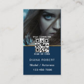 Actor model dancer photo trendy contemporary bold  名刺 (正面)