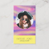 Actor Model Singer DJ写真QRコードソーシャルメディア 名刺 (正面)