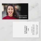 Actor Models モダン Dancer Photo horizontal 名刺 (正面/裏面)