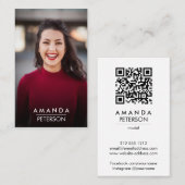 Actor Models Dancer Photo QR CODE 名刺 (正面/裏面)