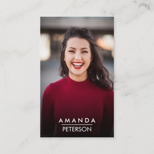 Actor Models Dancer Photo Social Mediaアイコン 名刺 (正面)