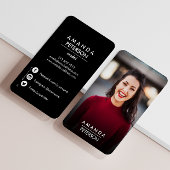 Actor Models Dancer Photo Social Media Icons Dark 名刺