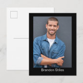 Actor Talent Headshot Submission Postcard ポストカード (正面/裏面)