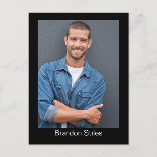 Actor Talent Headshot Submission Postcard ポストカード (正面)