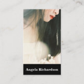 Actors and Models Modern Minimalist Business Card 名刺 (正面)