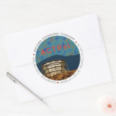 ACTPol CMBロゴステッカー ラウンドシール (封筒)