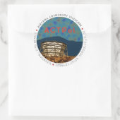 ACTPol CMBロゴステッカー ラウンドシール (バッグ)