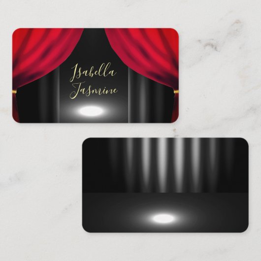 Actress actor influencer psychic  business card 名刺 (正面/裏面)