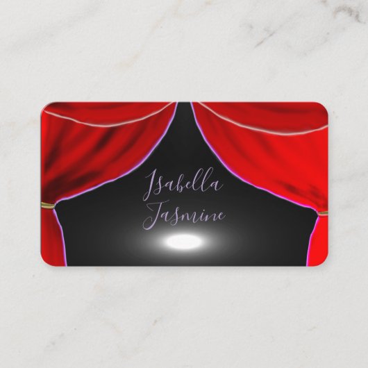 Actress actor influencer psychic  business card 名刺 (正面)