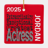 Actress Extraordinaire CUSTOM セラミックオーナメント (裏面)