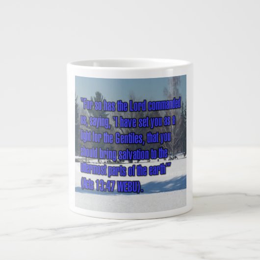 Acts 13:47 WEBU Mug ジャンボコーヒーマグカップ (正面)