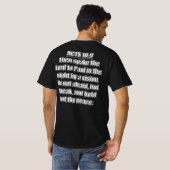 Acts 18 9 恐れるな 言葉を発せよ 聖書の言葉 tシャツ (裏面フル)